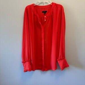 J.Crew Orange Blouse – Women’s Size XL